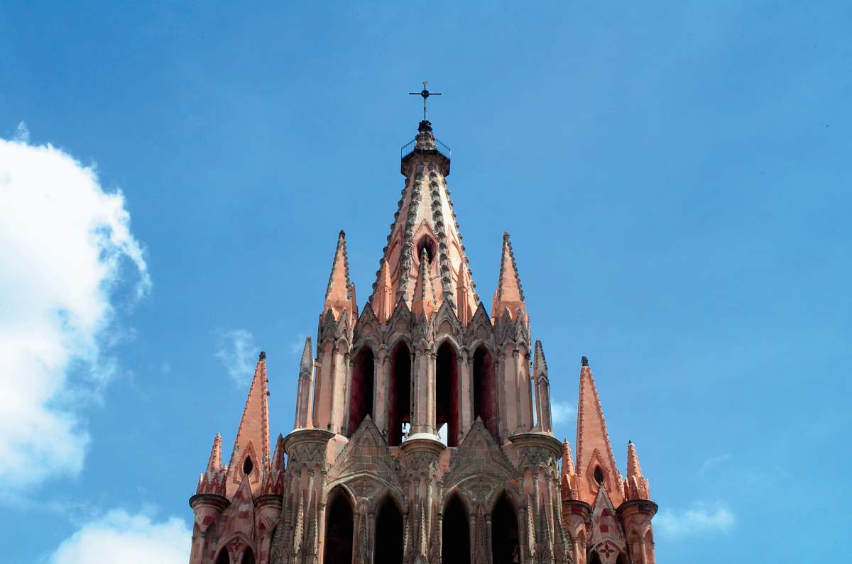 spire beige cathedral steeple
