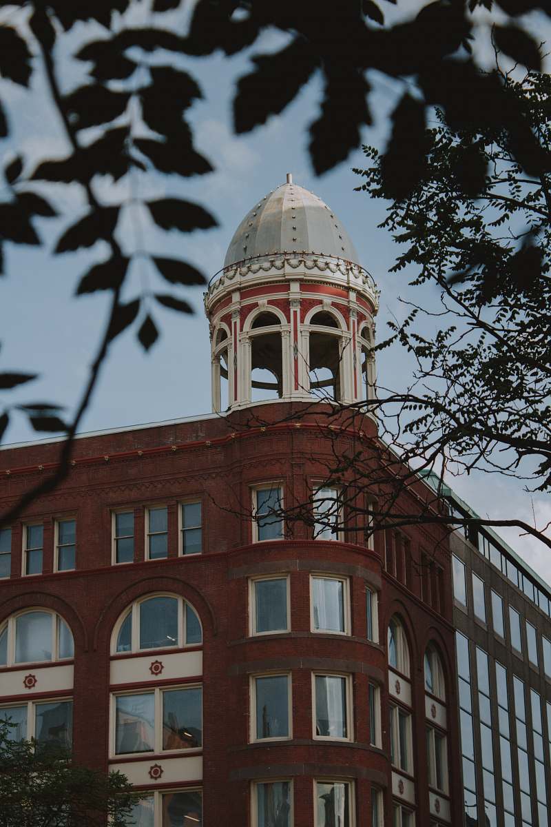 architecture brown painted building dome