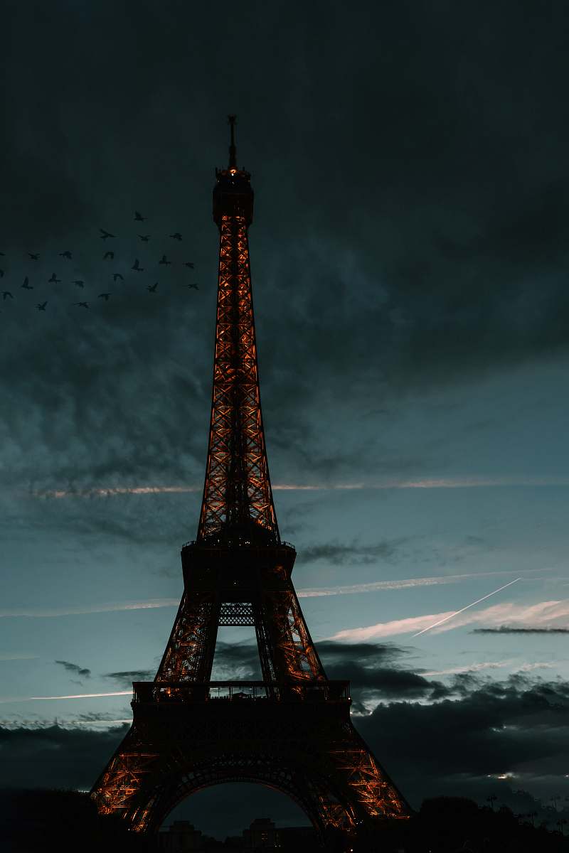 Architecture Eiffel Tower In Paris France During Night Time Tower Image ...