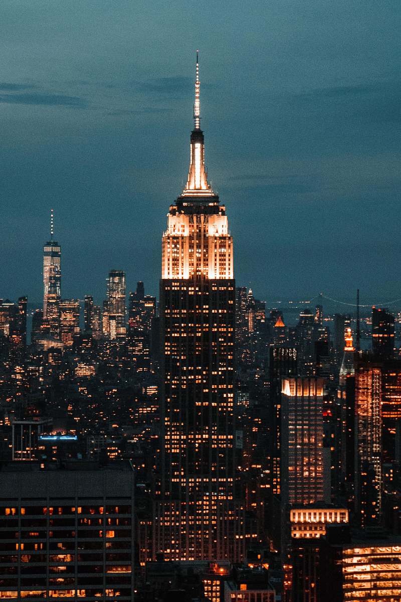 tower Empire State Building in New York steeple