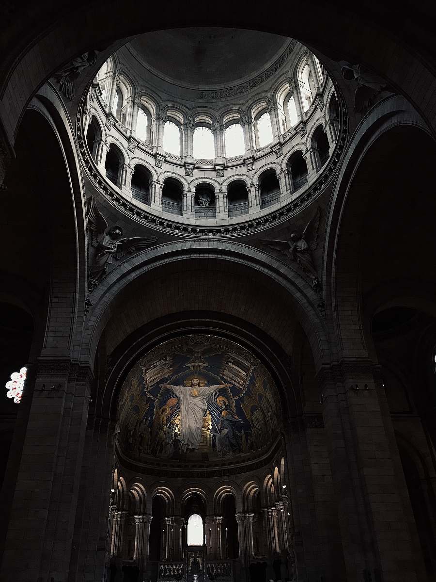 architecture gray arch building apse