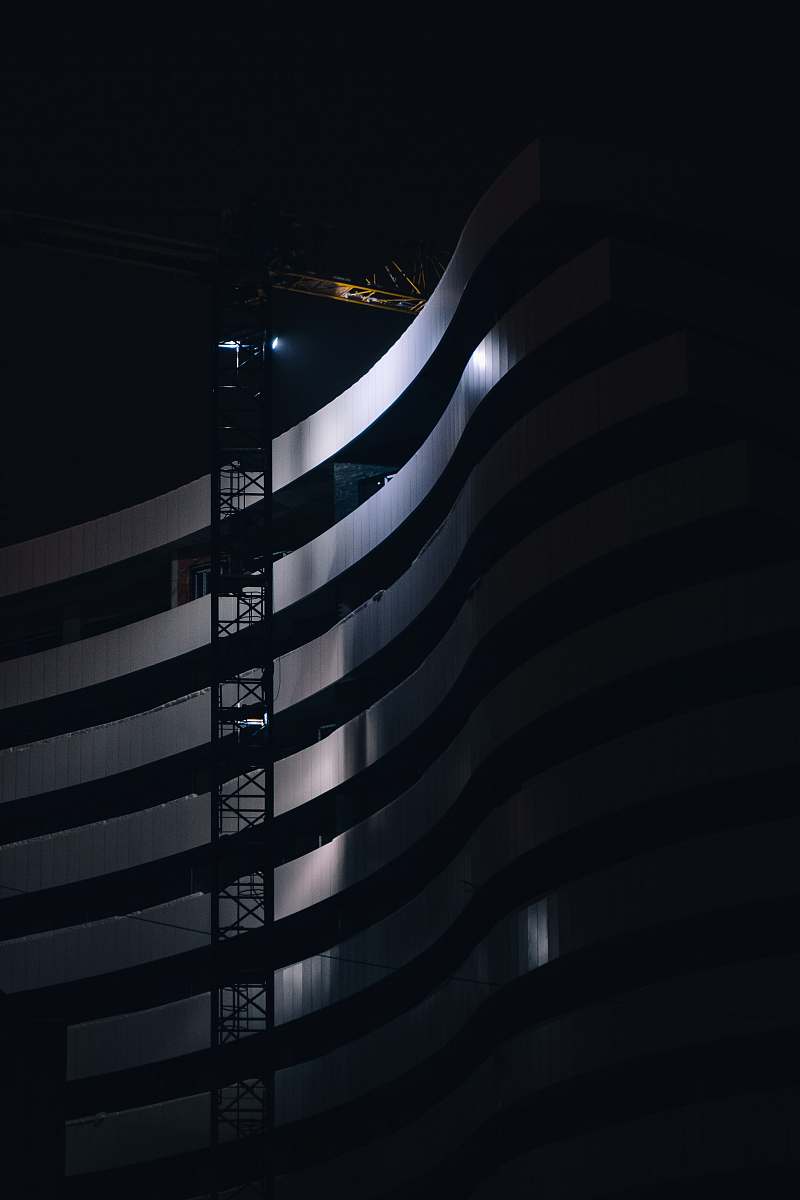 architecture gray high-rise building staircase