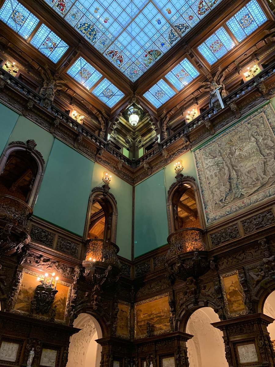 architecture low-angle photo of building interior window