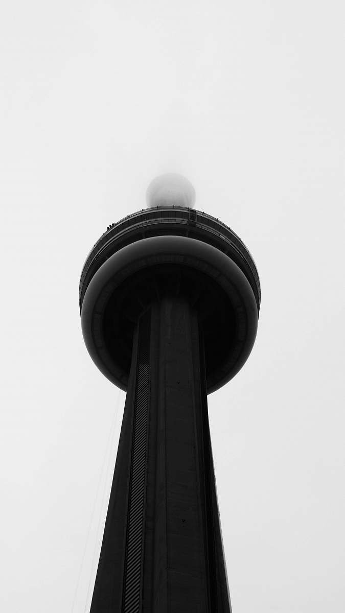 architecture Space Needle landmark black-and-white