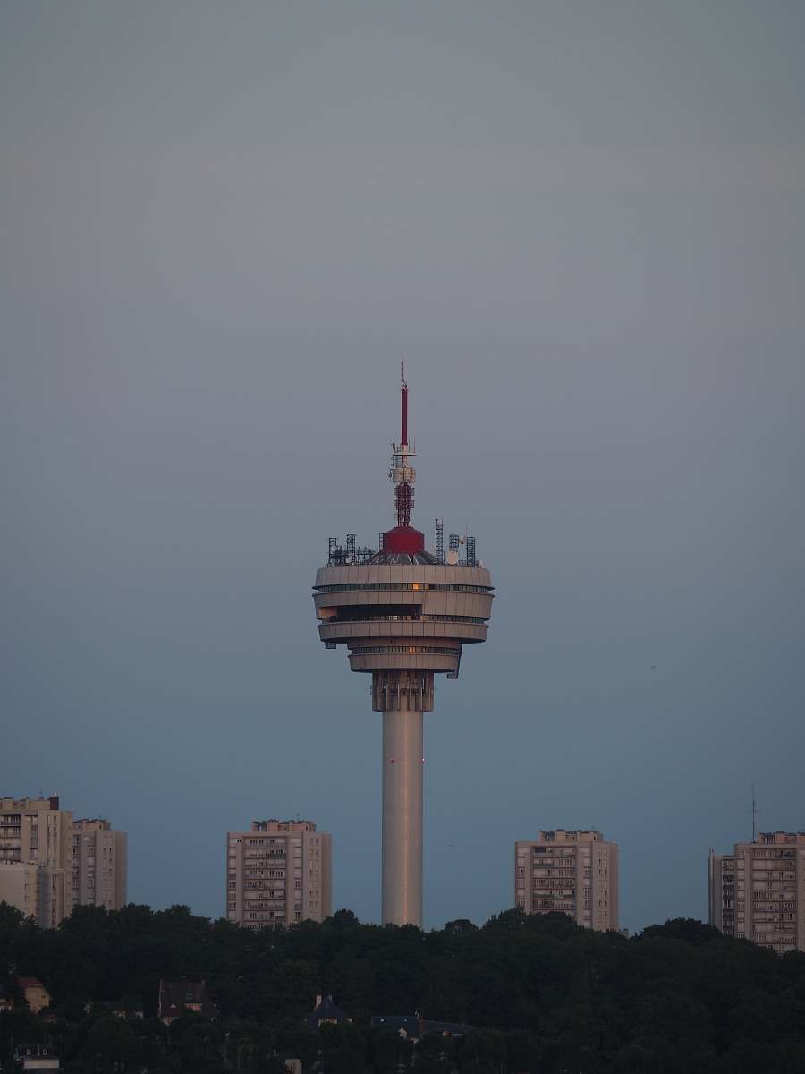tower white high-rise tower architecture