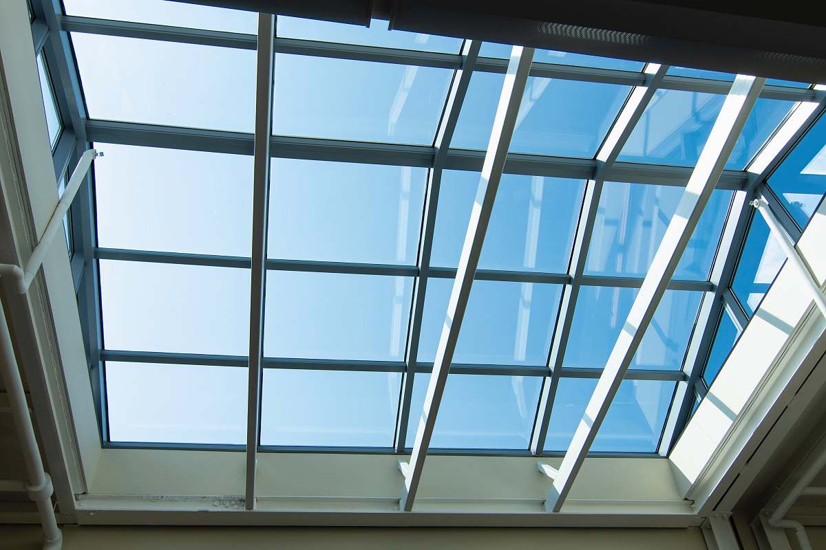 Architecture White Wooden Framed Glass Ceiling During Daytime Window ...