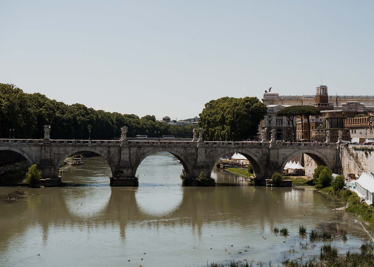 architecture gray concrete bridge building