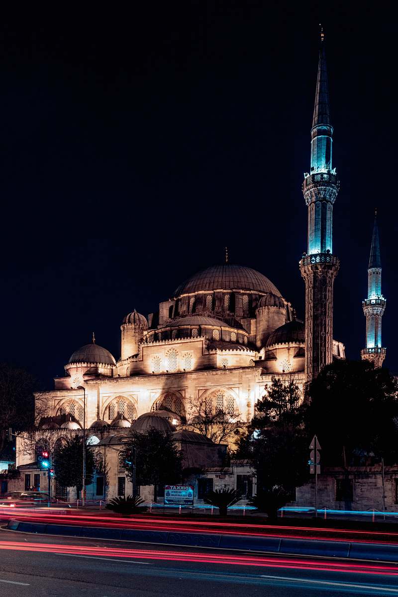 architecture brown concrete dome temple during nighttime building