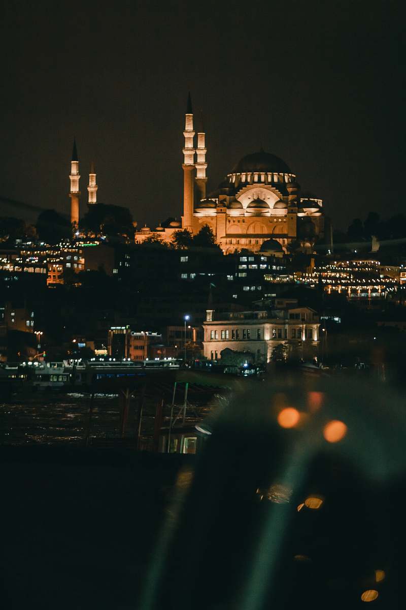 building view of Sultan Ahmed moaque under gray skies architecture