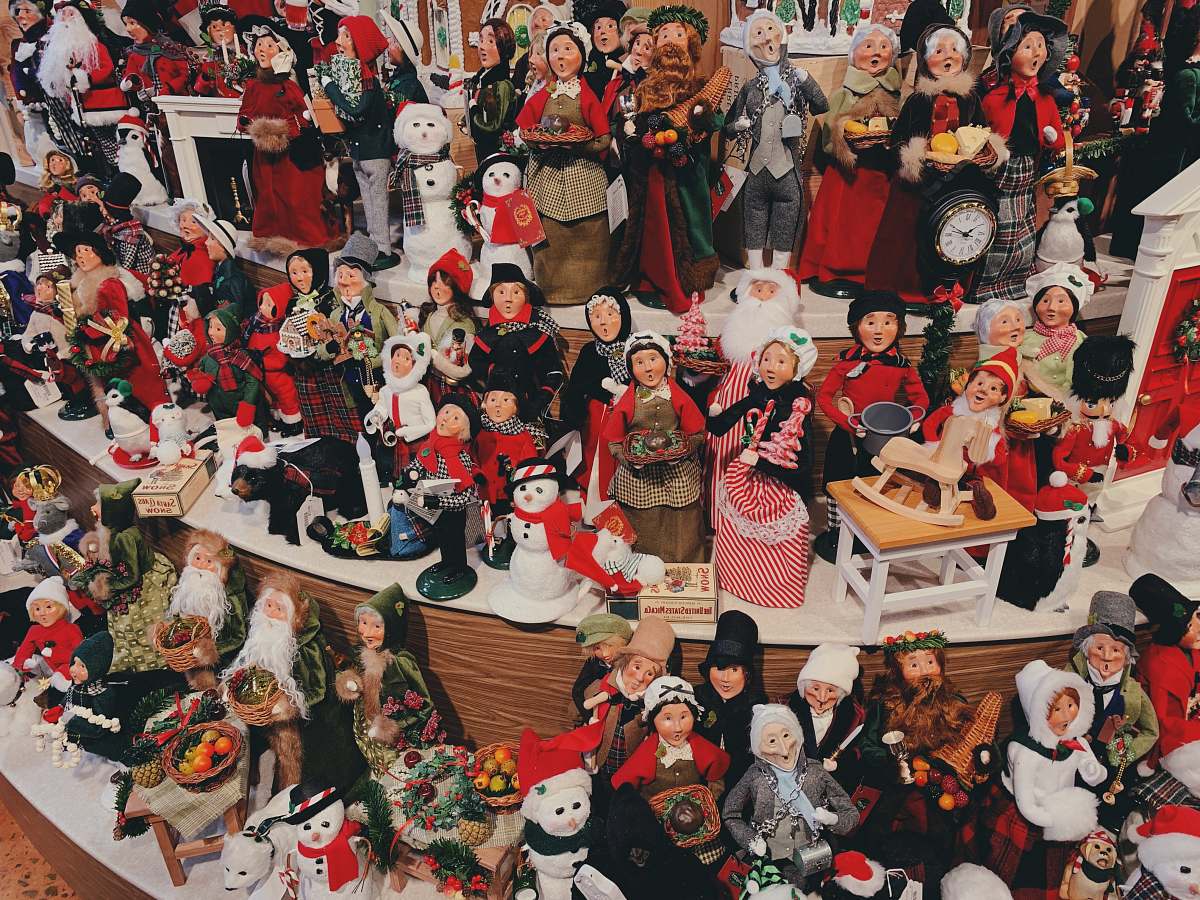 collage doll collection poster