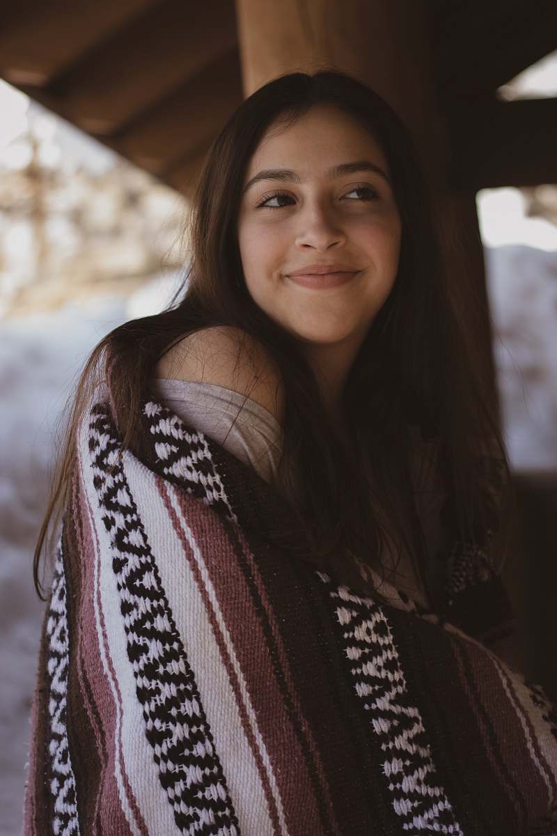 clothing woman wearing brown dress human