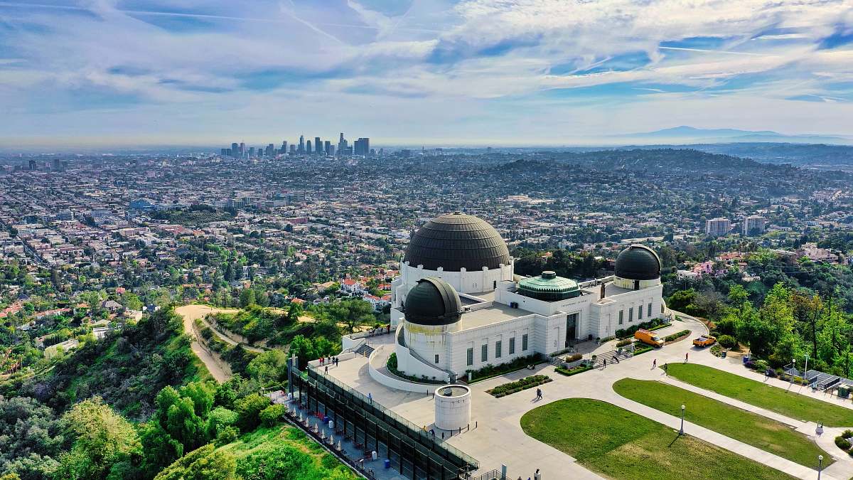 building aerial view of white dome building during daytime observatory