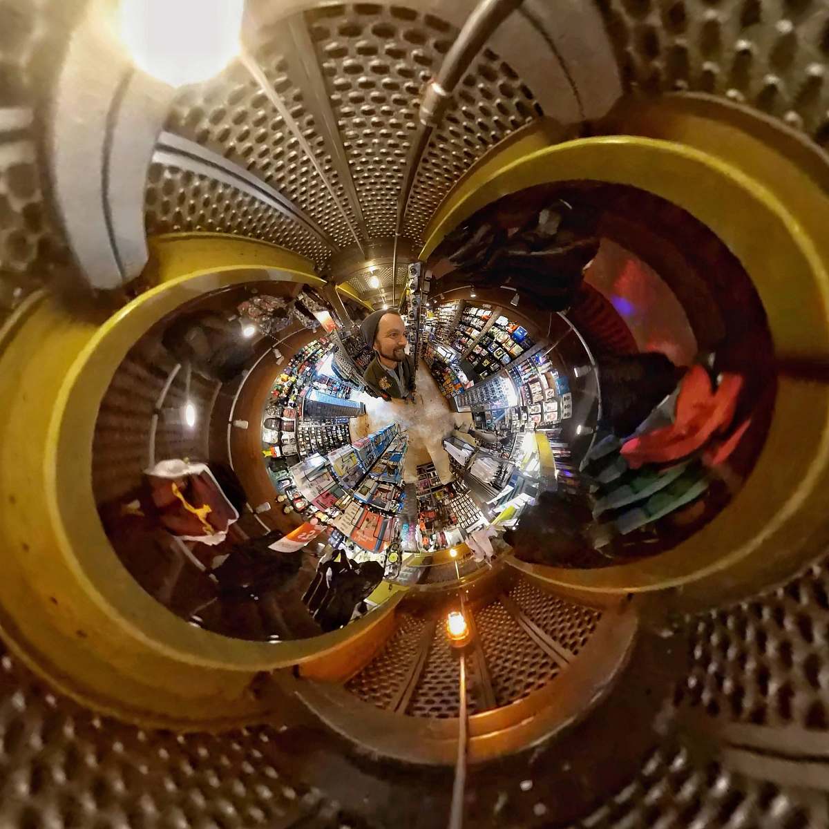 lighting close view of kaleido image sphere