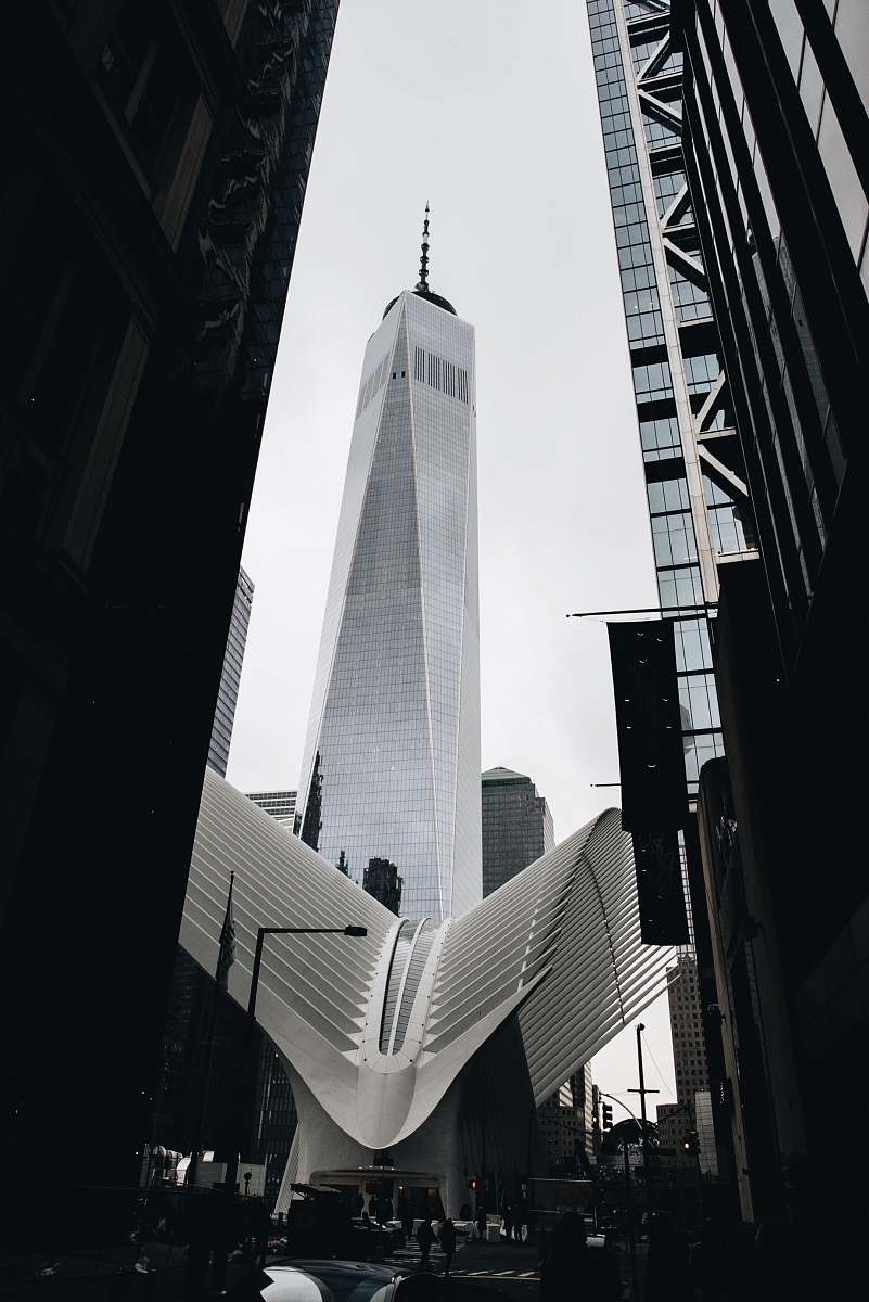 building low angle-view of glass building city