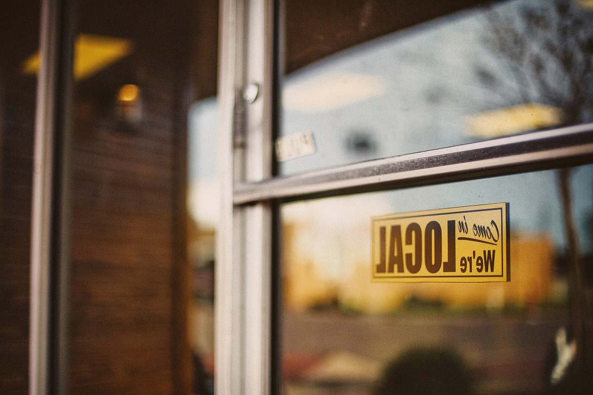 beaumont come in we're local signage on glass door tx 77710