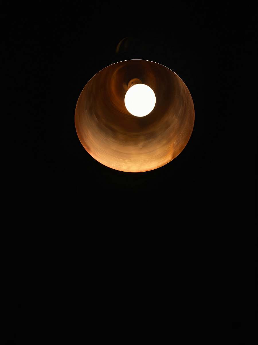 moon round brown light in dark room nature