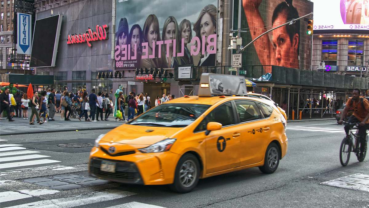 car yellow taxi transportation