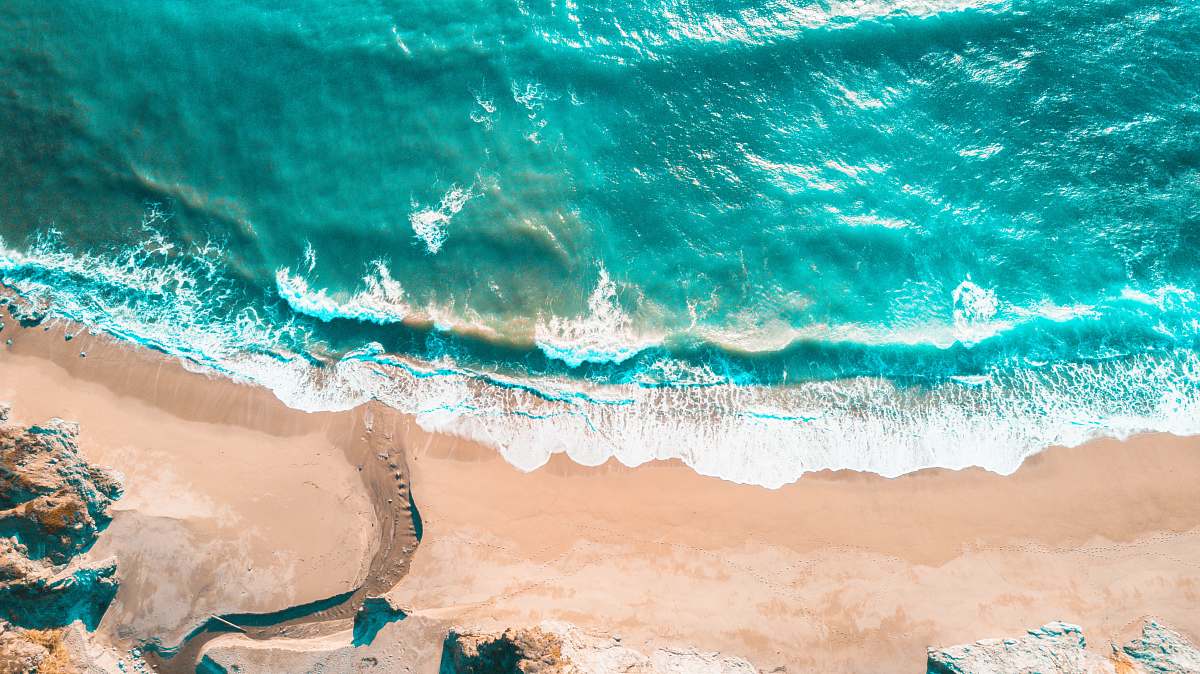coast aerial photography of seashore bixby creek bridge