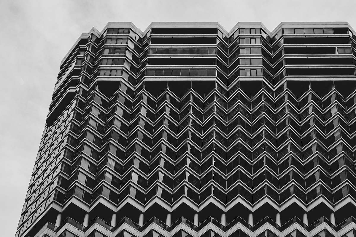 rug grayscale photography of high-rise building rittenhouse hotel
