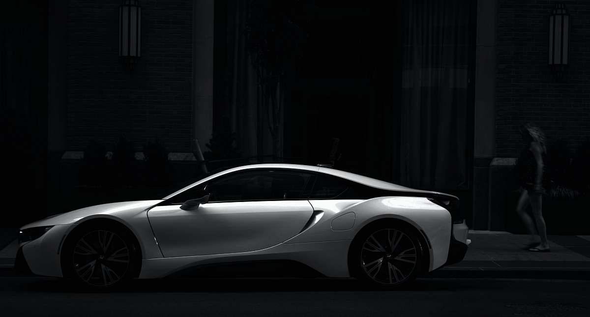 car silver sports coupe sports car