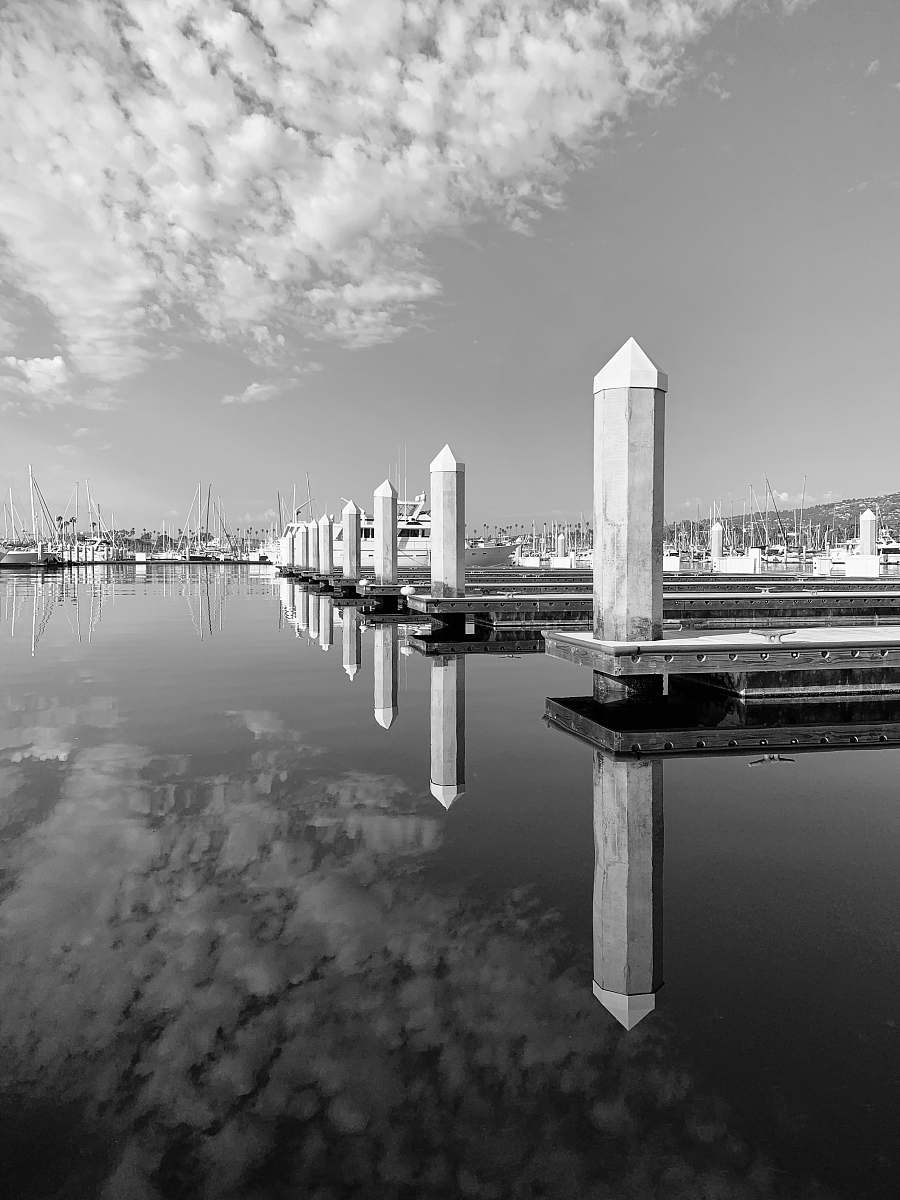 water white post on water waterfront