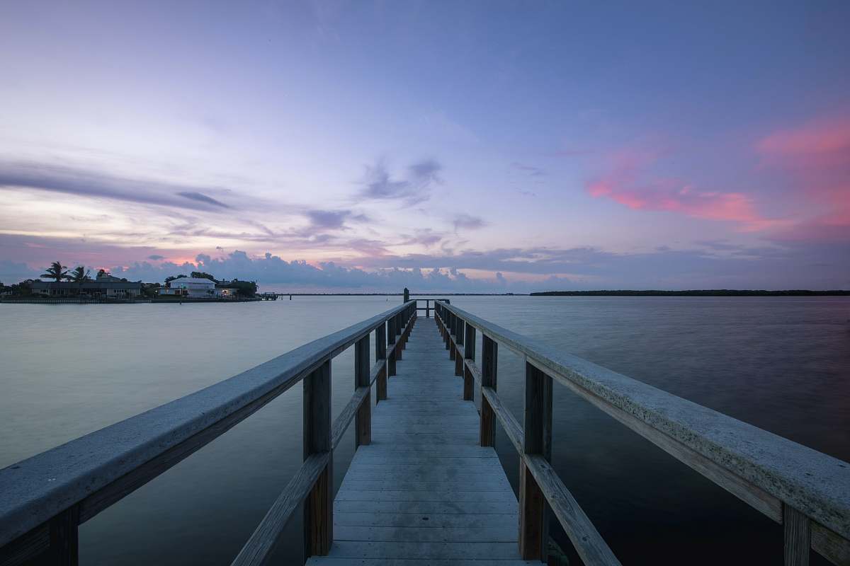 boardwalk gray wooden beach dock during calm waters building