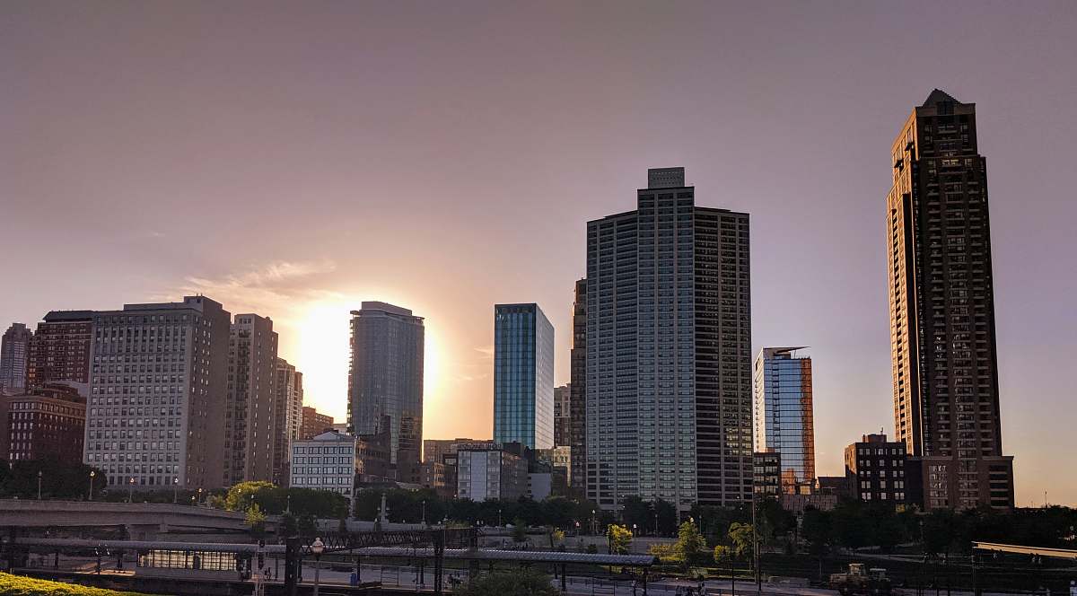 Capture the essence of urban life with this stunning architectural photography featuring a vibrant city skyline. This high-resolution image showcases a harmonious blend of modern and classic buildings, making it perfect for urban development projects, real estate marketing, and travel blogs. Ideal for designers and architects looking to highlight the beauty of urban architecture, this image embodies the dynamic energy of city life.