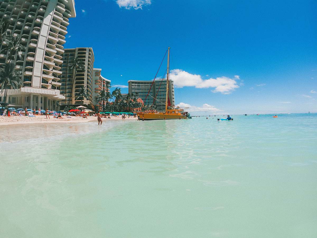 housing board docked on seashore honolulu