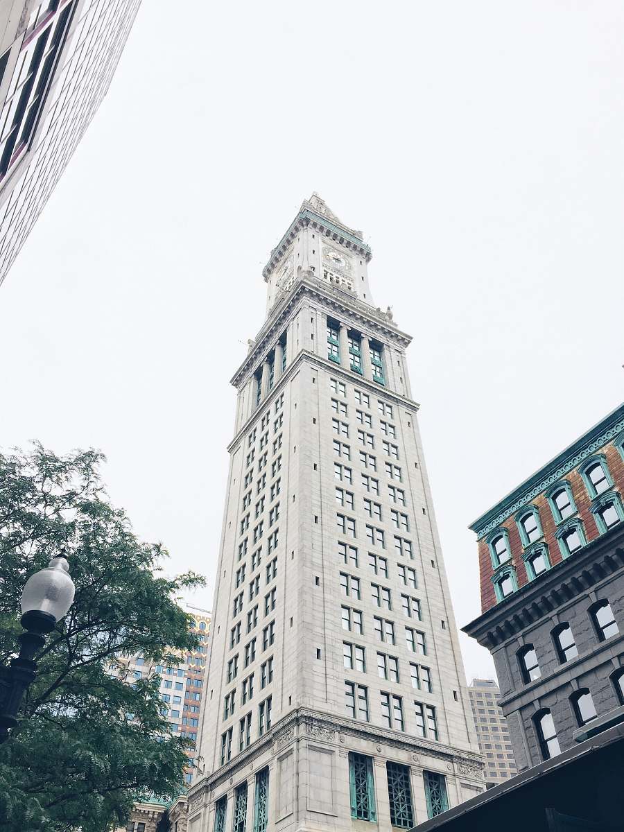 architecture grey high-rise buildings tower