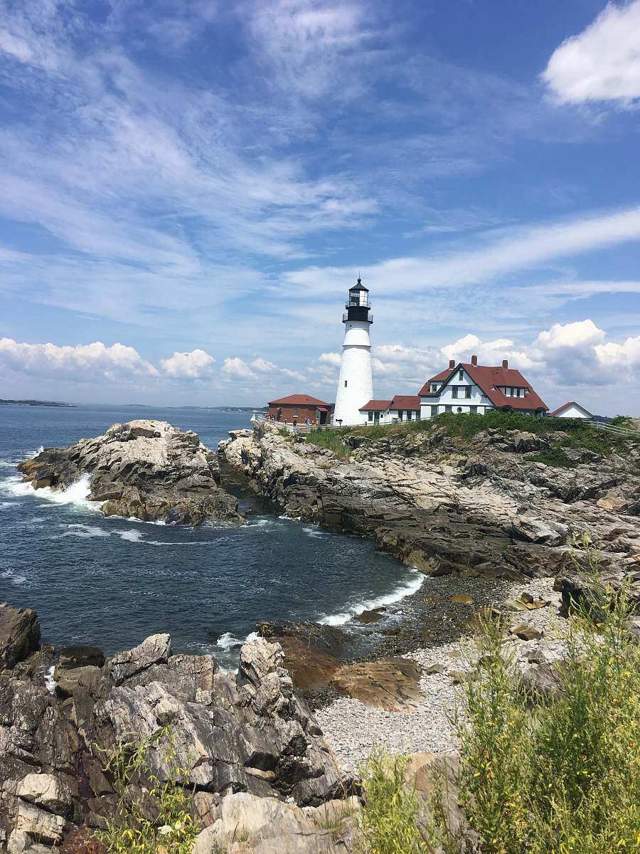 architecture lighthouse near sea tower