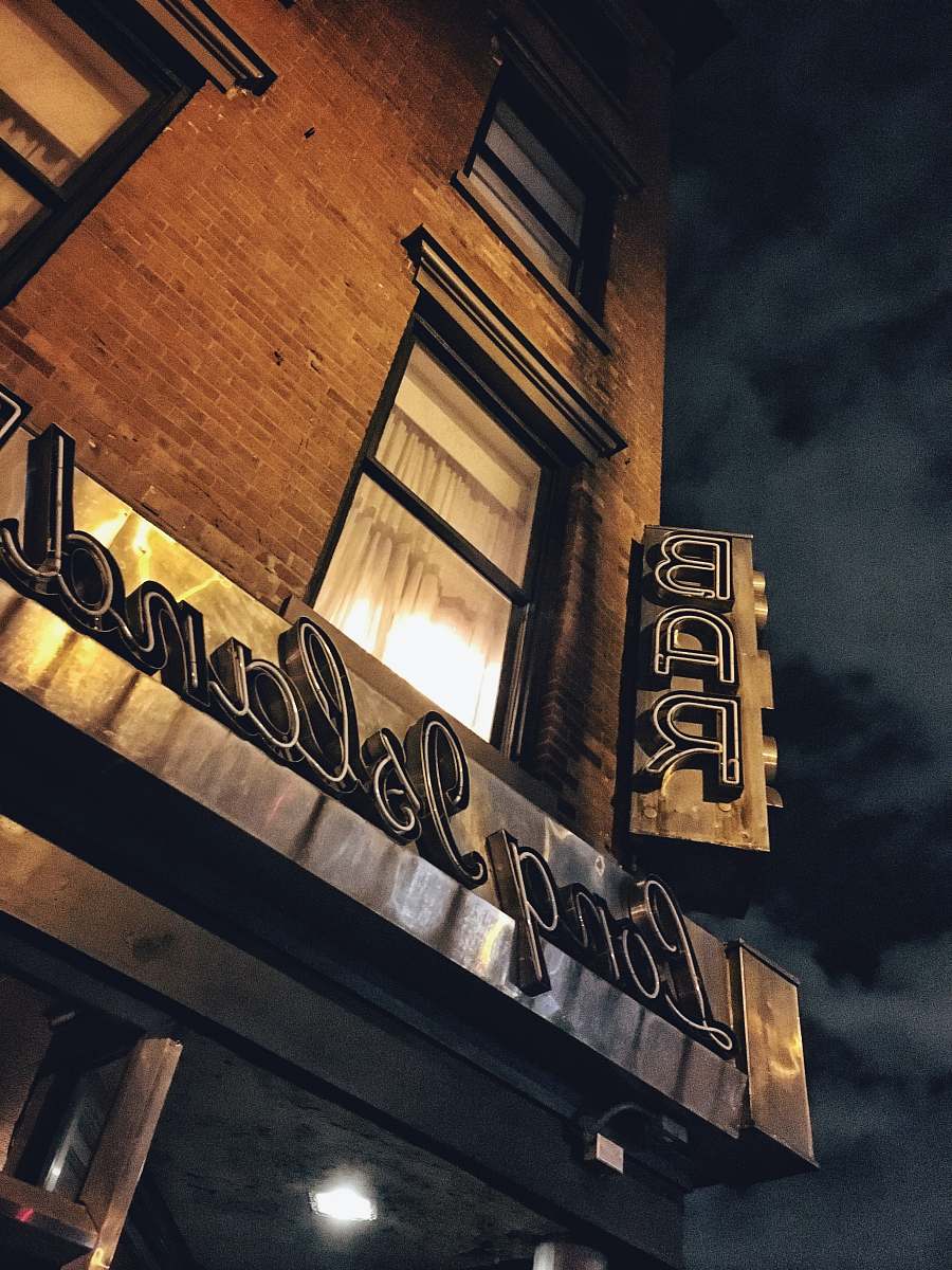 brick Long Island bar facade urban