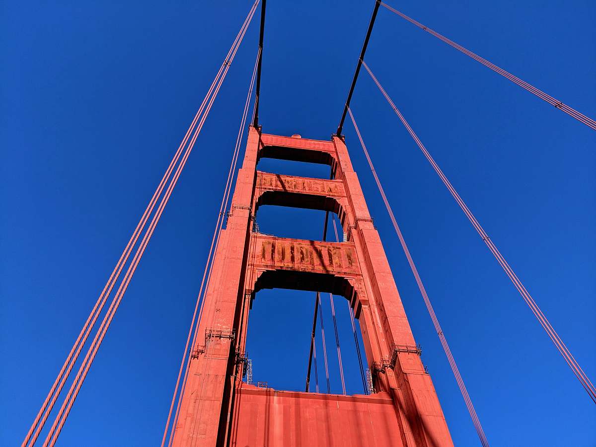 bridge low angle photography of Golden Gate bridge during daytime golden gate bridge