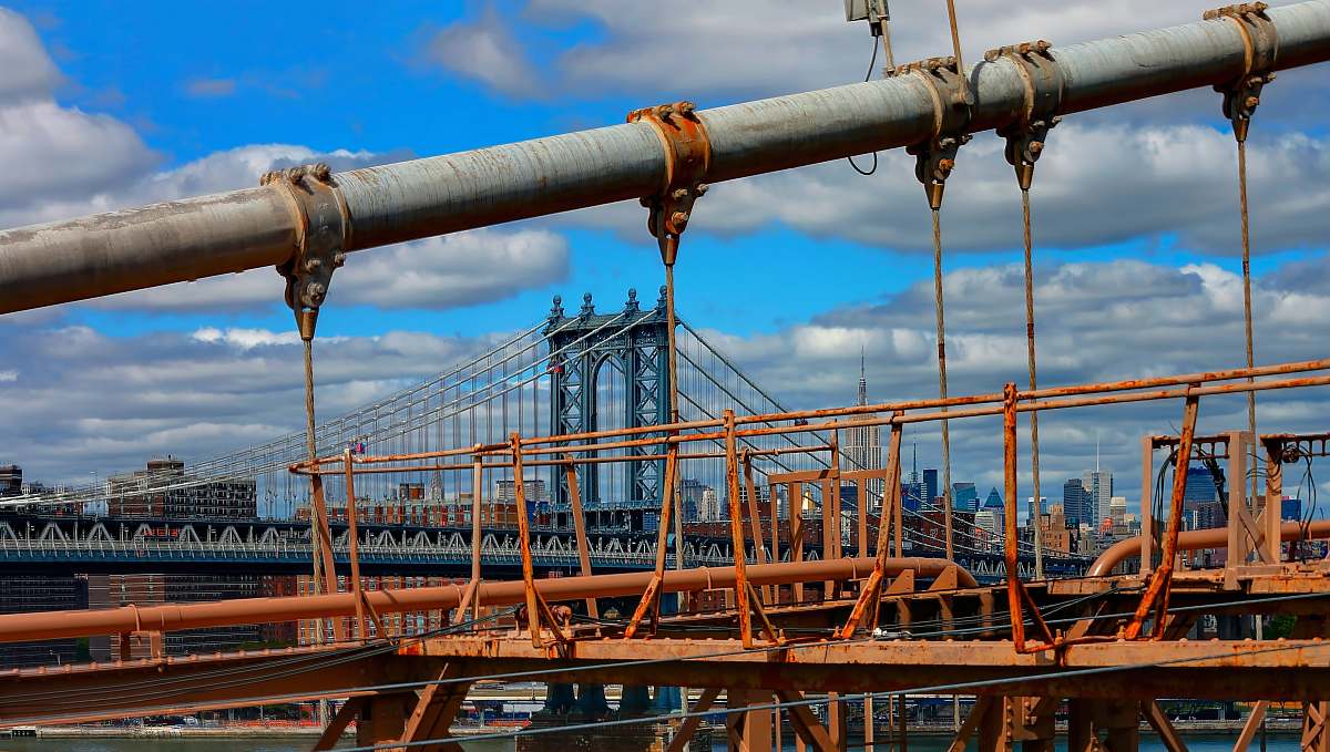 construction orange metal frames new york