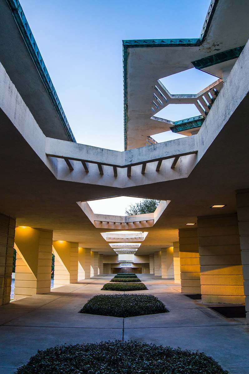 architecture photo of building interior skylight