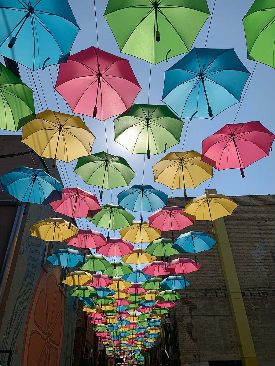 umbrella white blue green and yellow umbrella 11 n fifth st