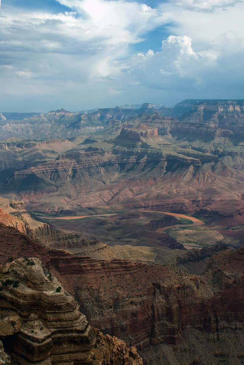 valley areal view of Grand Canyon, USA mountain
