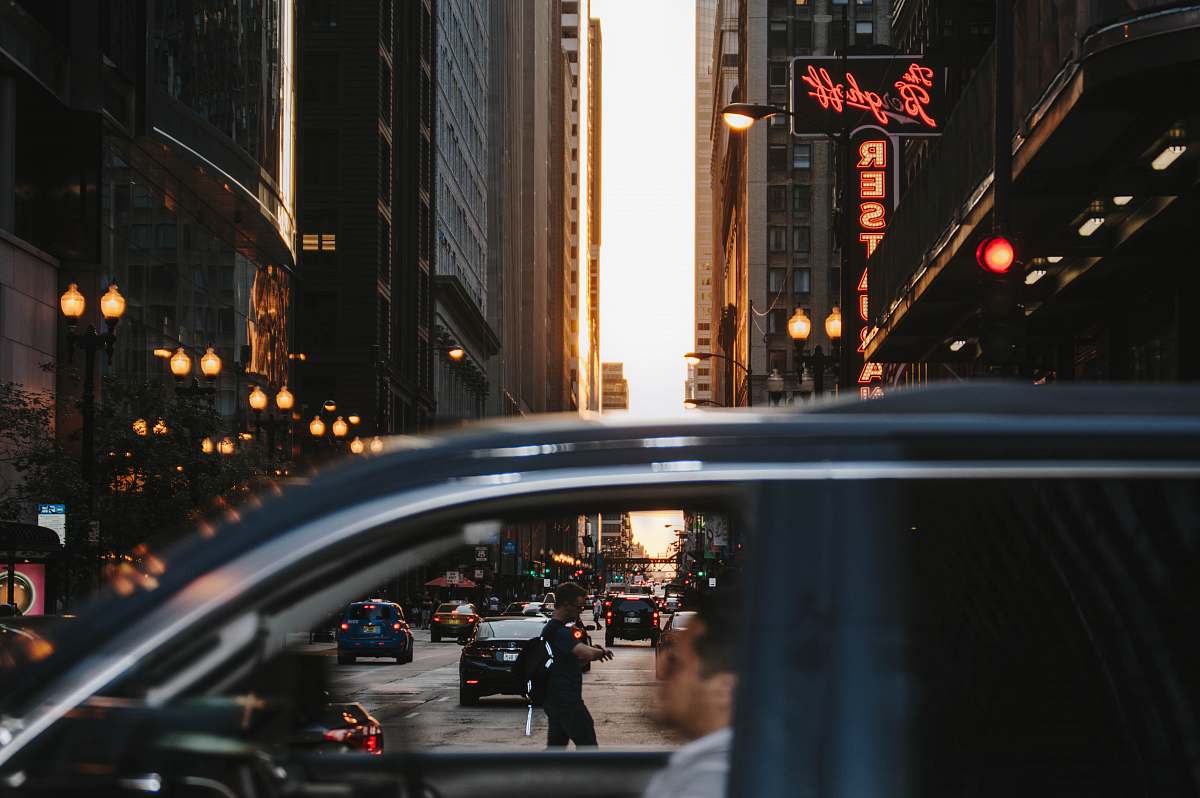 road photography of city building during daytime building