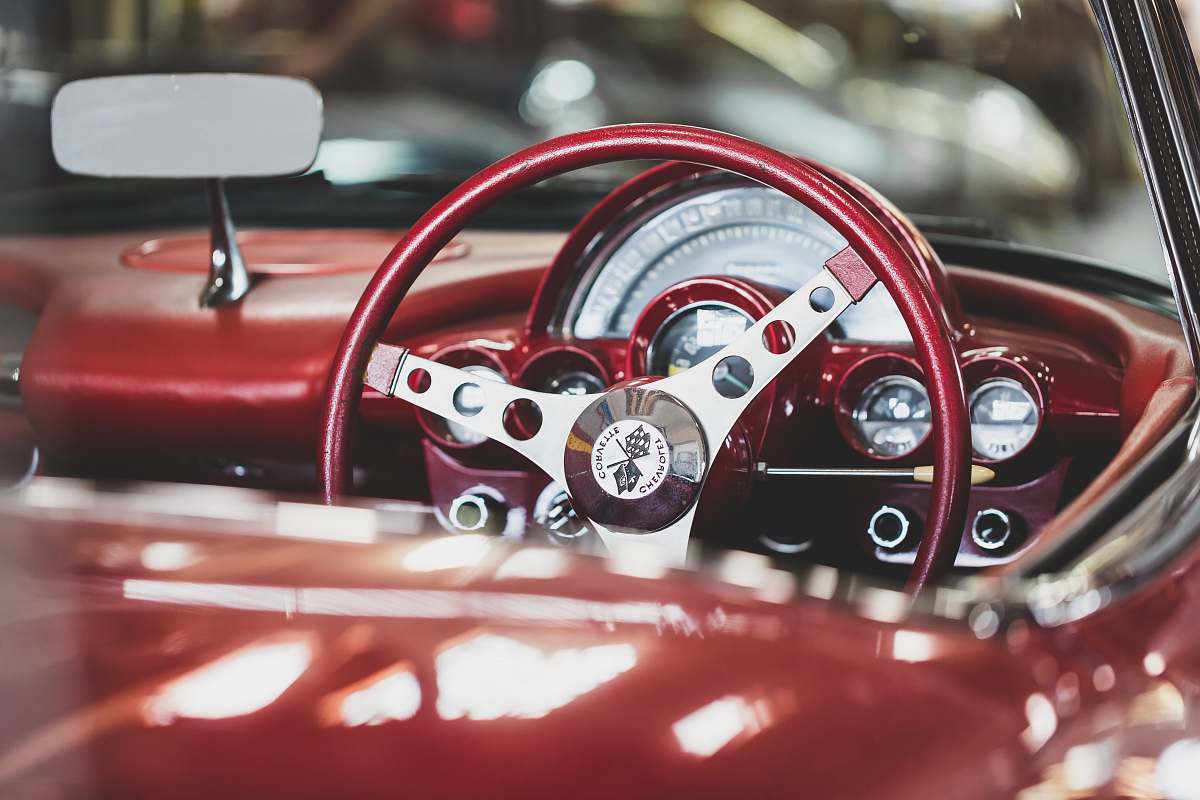 furniture closeup photo vintage vehicle steering wheel blackhorse motor sports