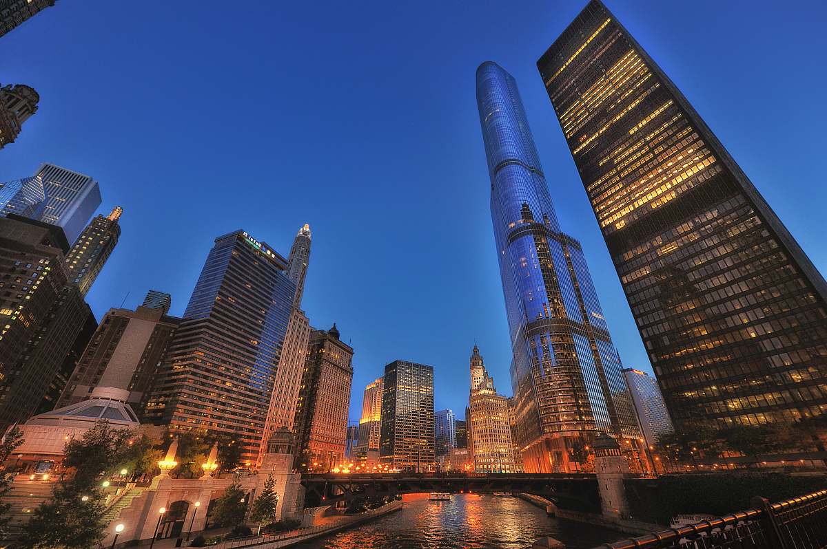 architecture lited city buildings during nighttime skyscraper