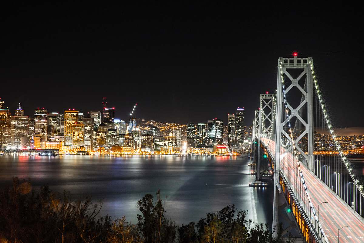building bridge beside city urban