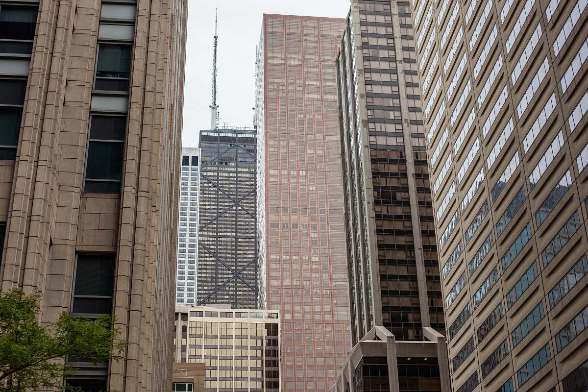 building low-angle photography of high-rise buildings during daytime office building