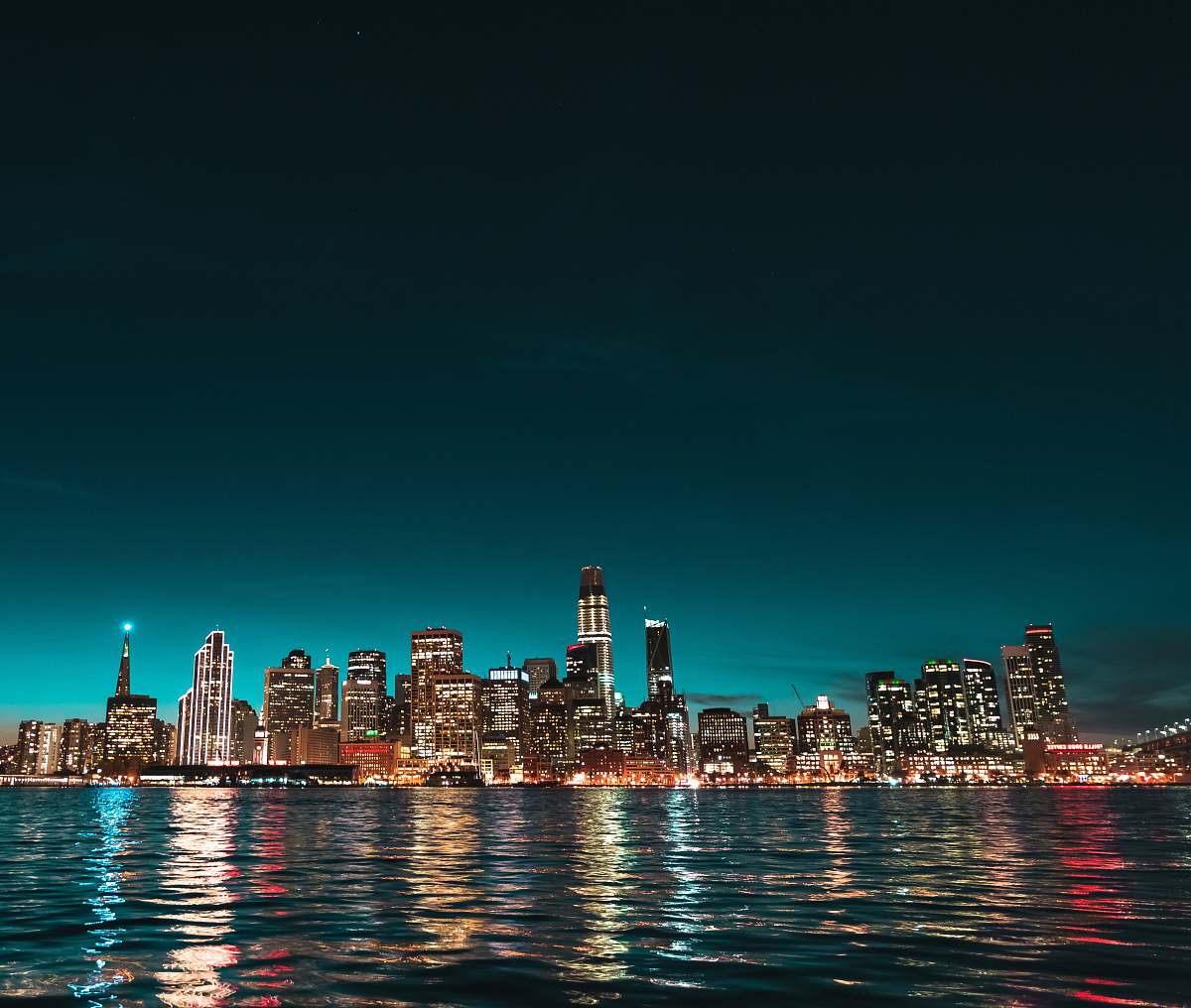 urban skyline photo of sea and buildings san francisco