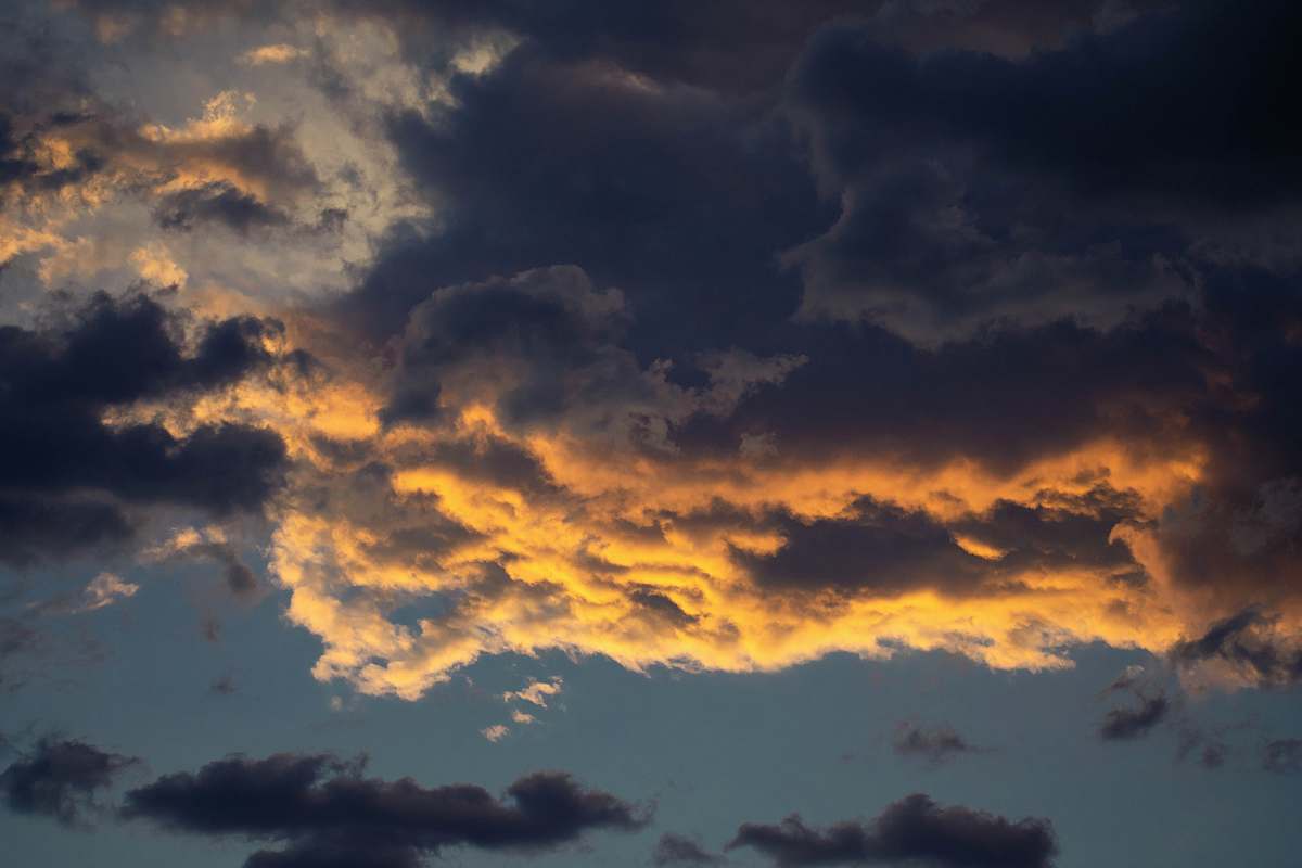 sky gray and orange clouds during daytime nature