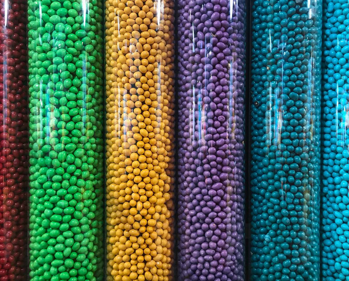 food assorted-color bead lot sweets