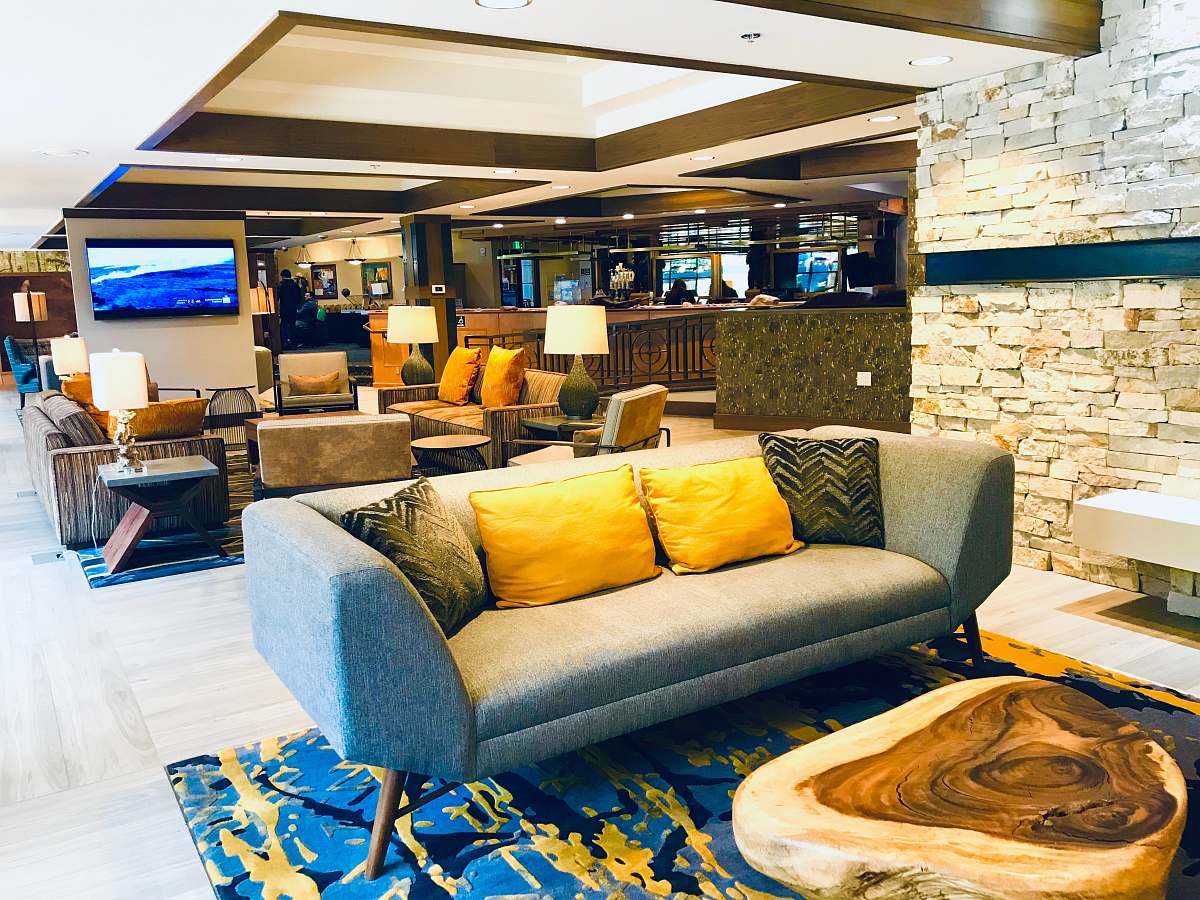 furniture gray fabric sofa indoors