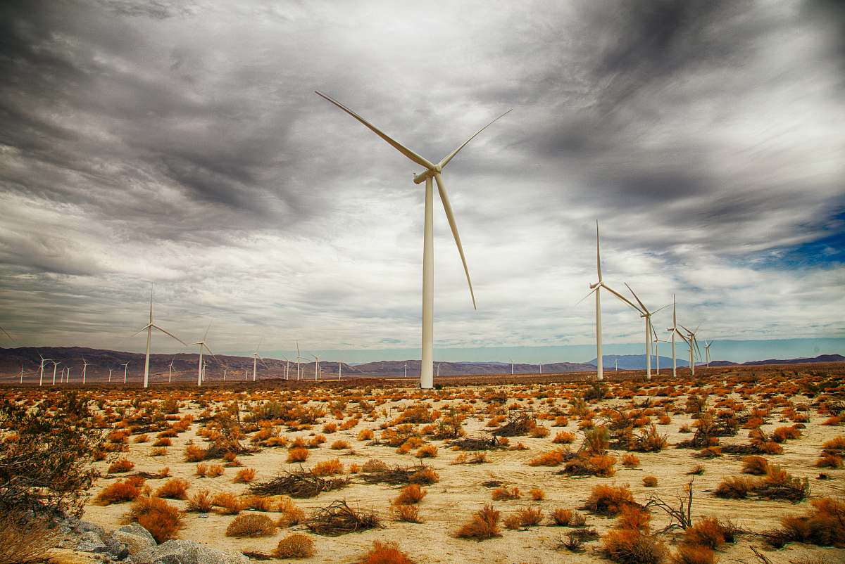 machine white wind mills motor