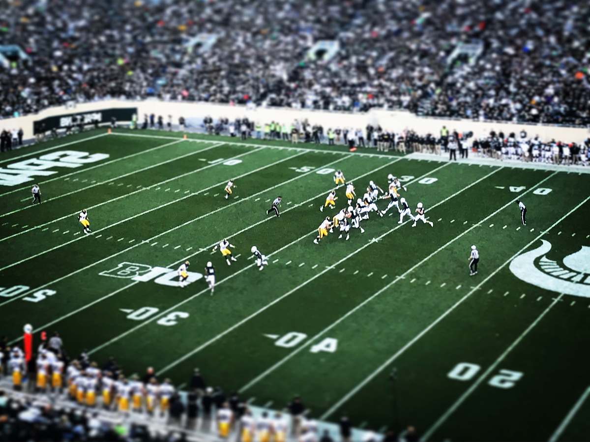 stadium football field football