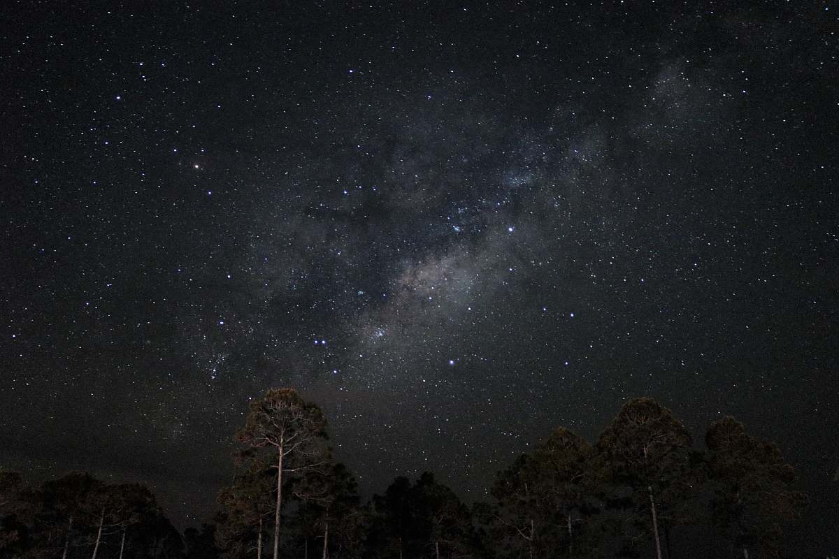 Galaxy Low Angle Photography Of Star At Night Time Night Image Free Photo