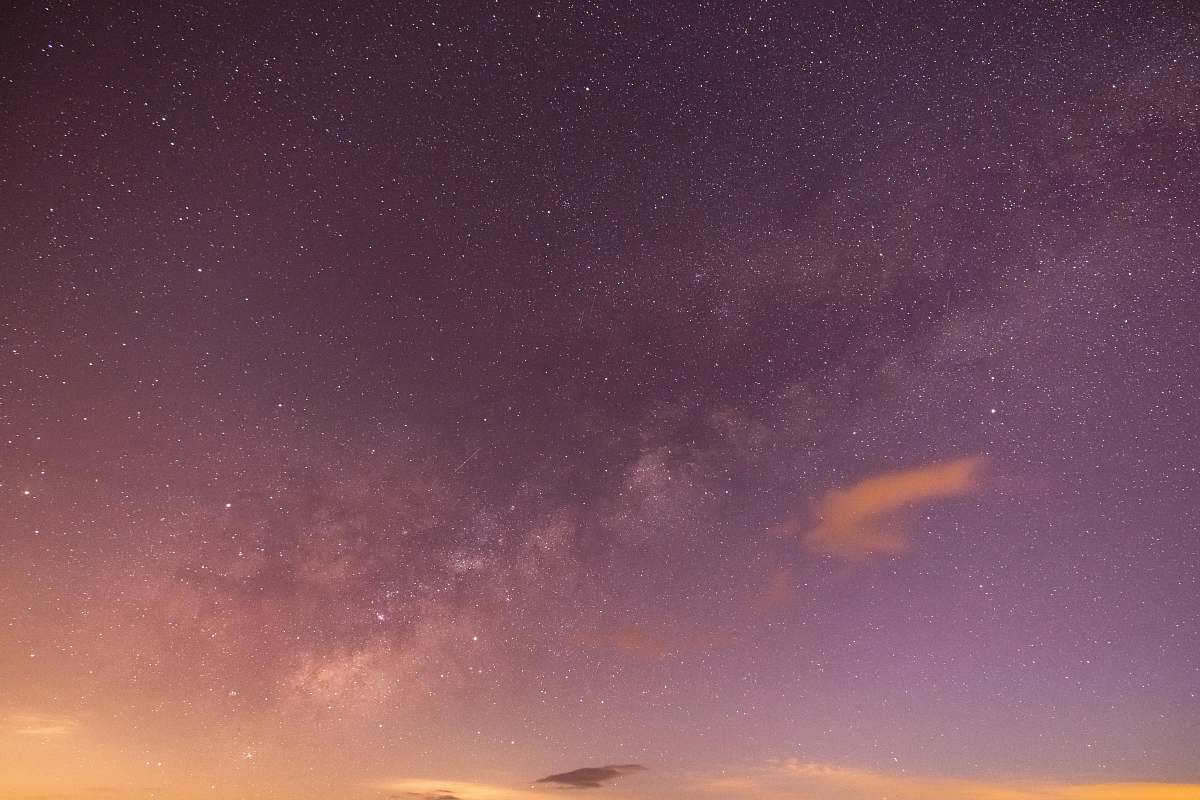 astronomy purple sky galaxy