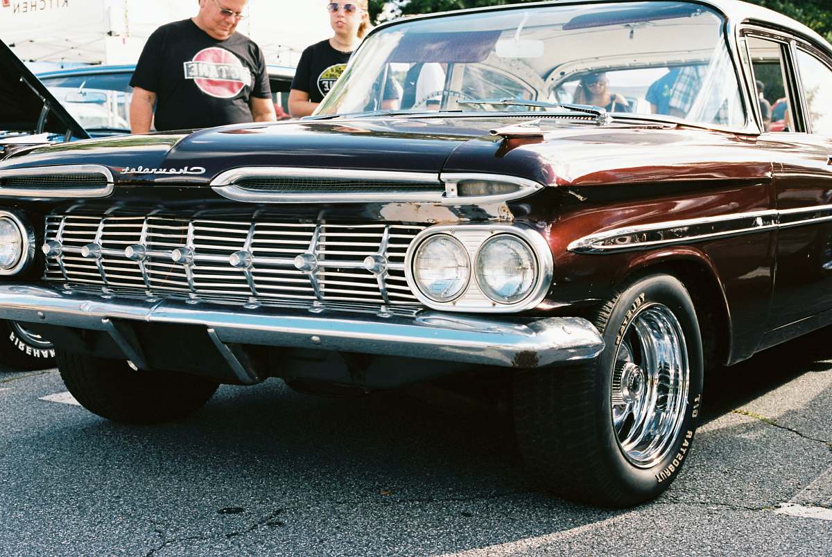 person brown car people